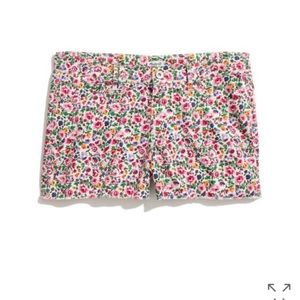 • Madewell • Floral Denim Cut Off Frayed Hem Shorts 30
